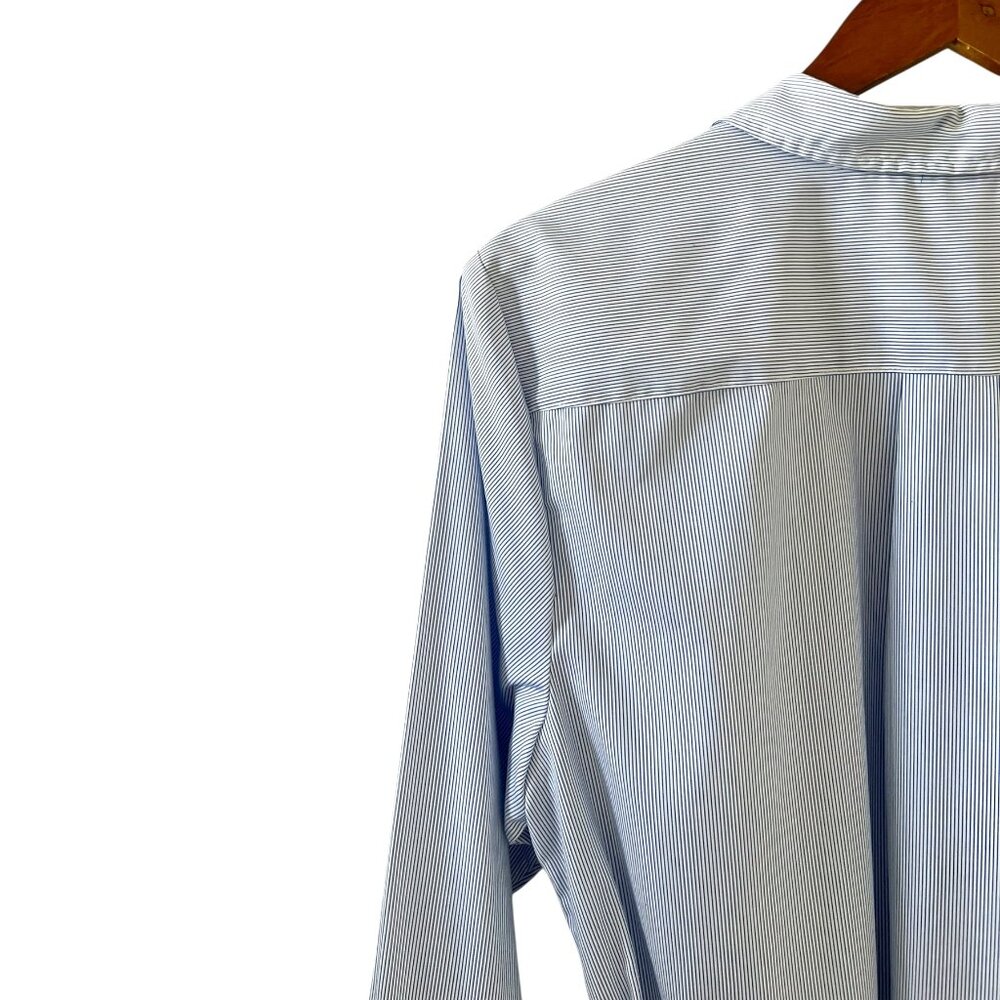 Ralph Lauren Black Label Striped Cotton Broadcloth Shirtdress Size 14 - Picture 11 of 16